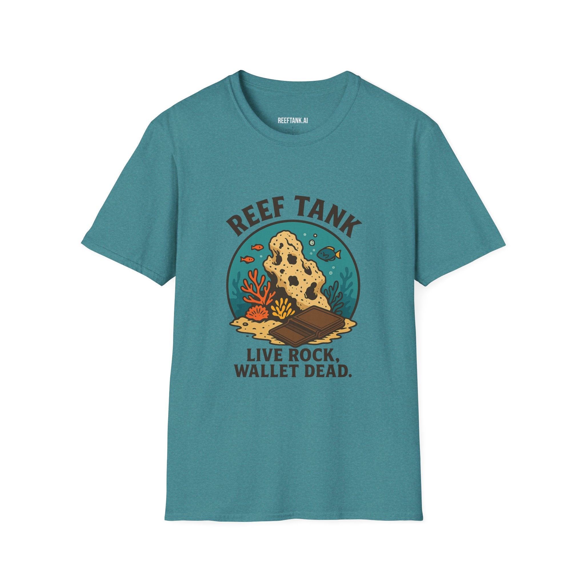 Reef Tank: Live Rock, Wallet Dead Tee