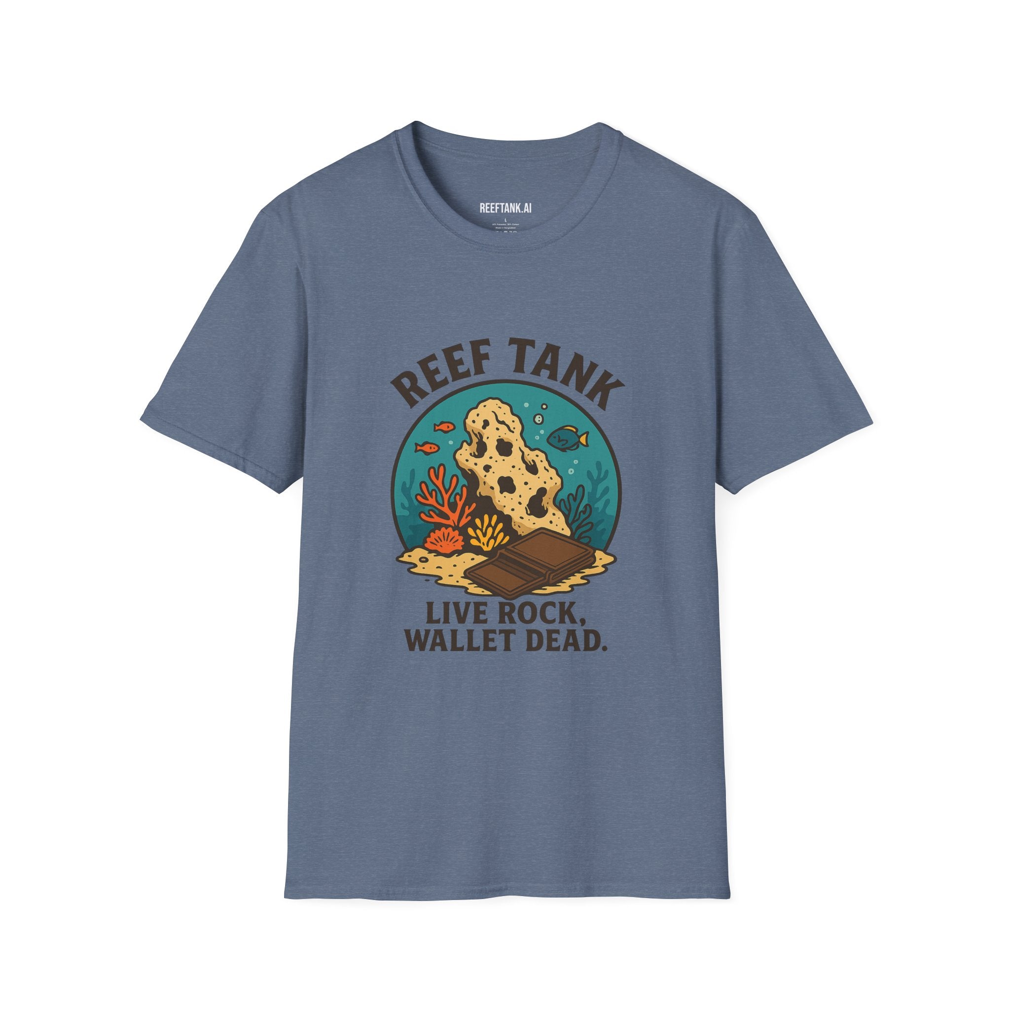 Reef Tank: Live Rock, Wallet Dead Tee