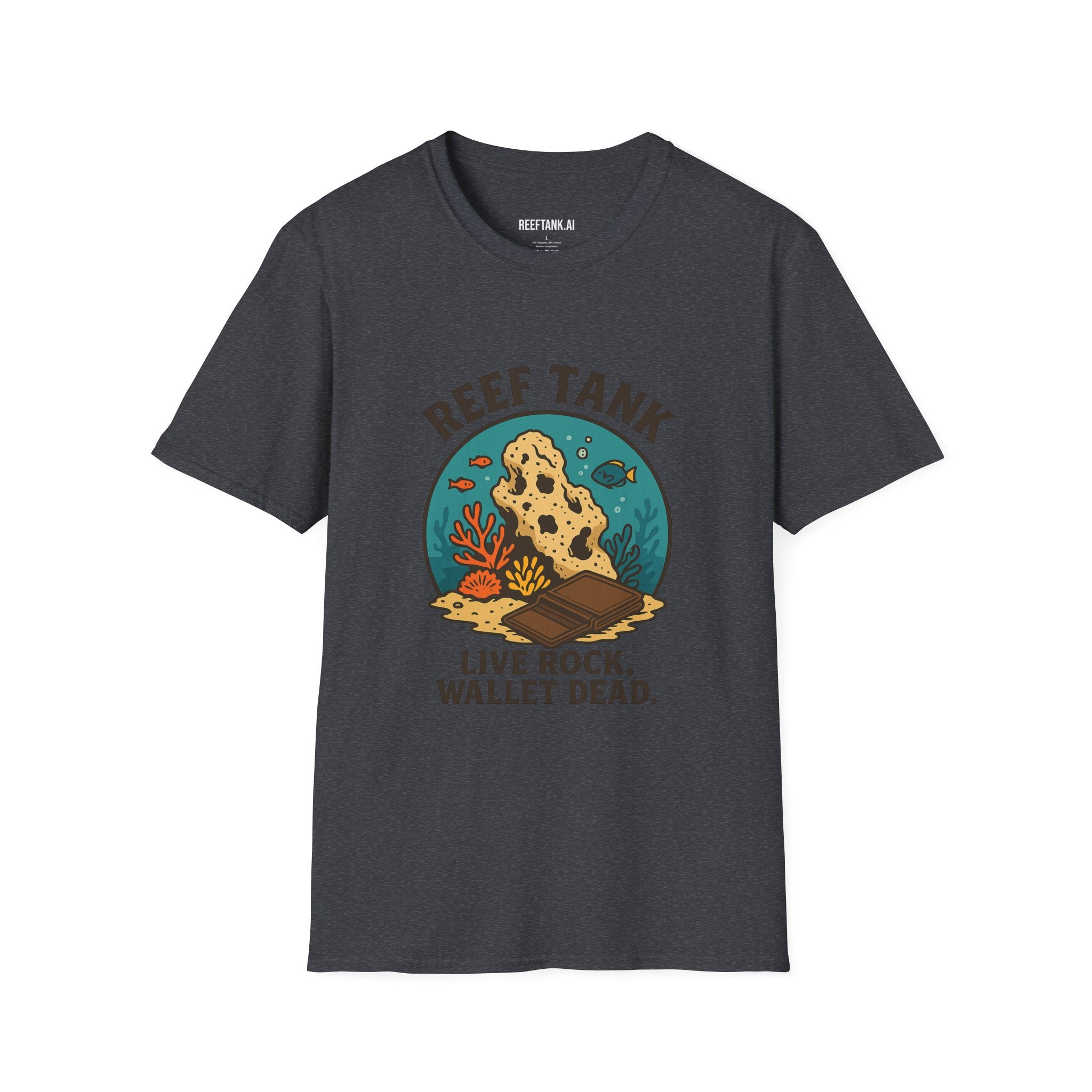 Reef Tank: Live Rock, Wallet Dead Tee